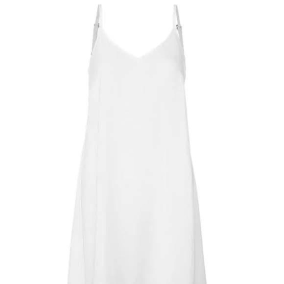 Cabi Midsummer Dress #5943 Elegant White Dress with slip. 2 in 1 - Picture 8 of 9